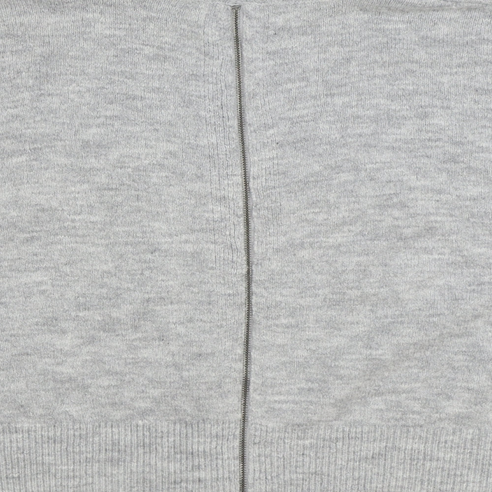 Womens UK Size 10 Topshop Grey Pullover Jumper