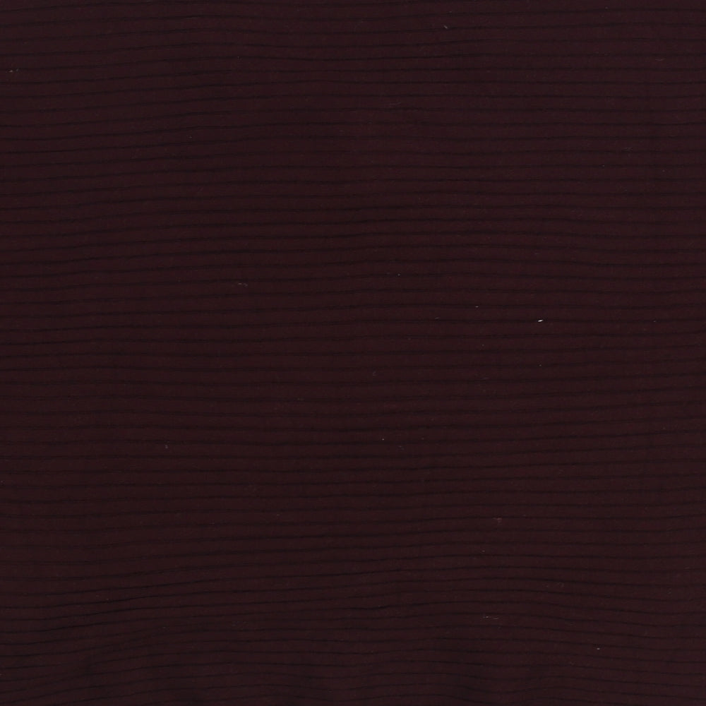 F&F Womens Purple V-Neck Viscose Pullover Jumper Size 14