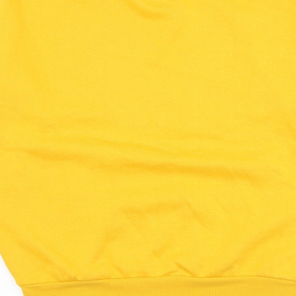 Primark Womens Yellow Cotton Pullover Sweatshirt Size 4 Pullover - Winnie The Pooh