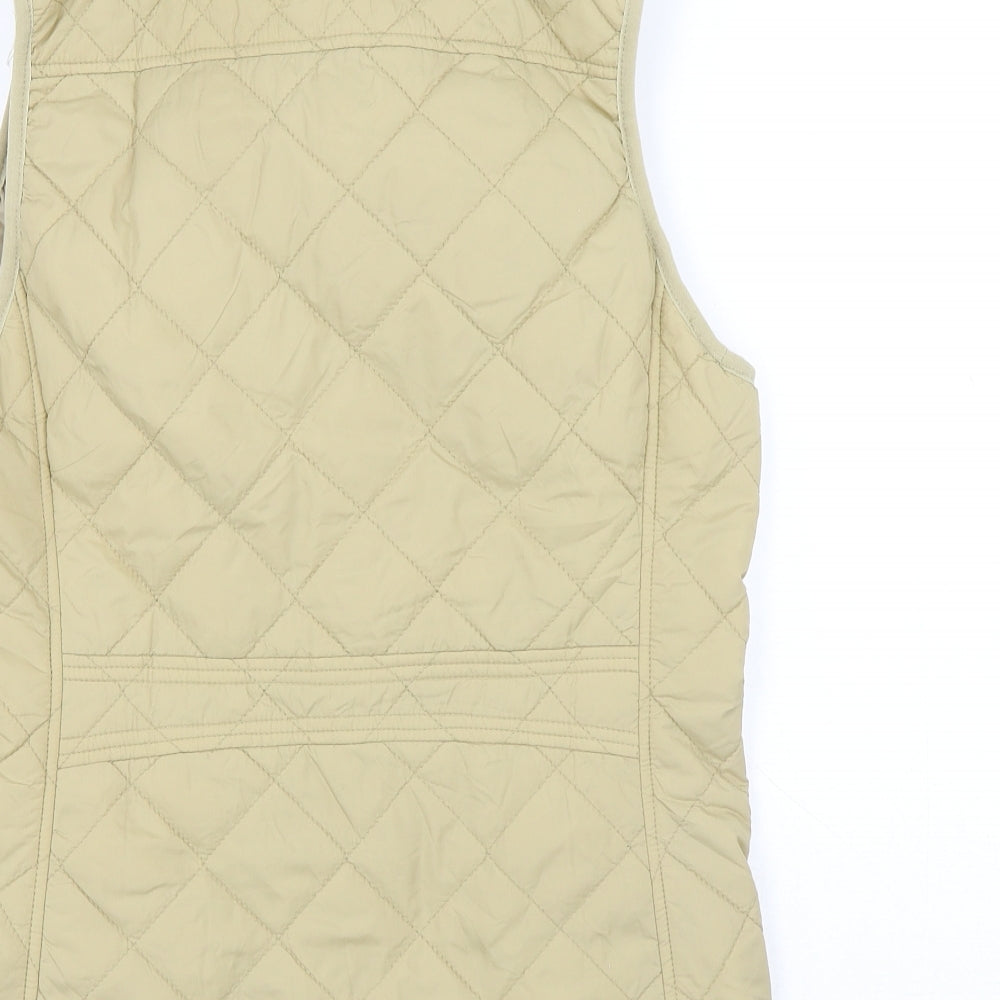 Fuinloth Womens Beige Puffer Jacket Coat Size S Zip