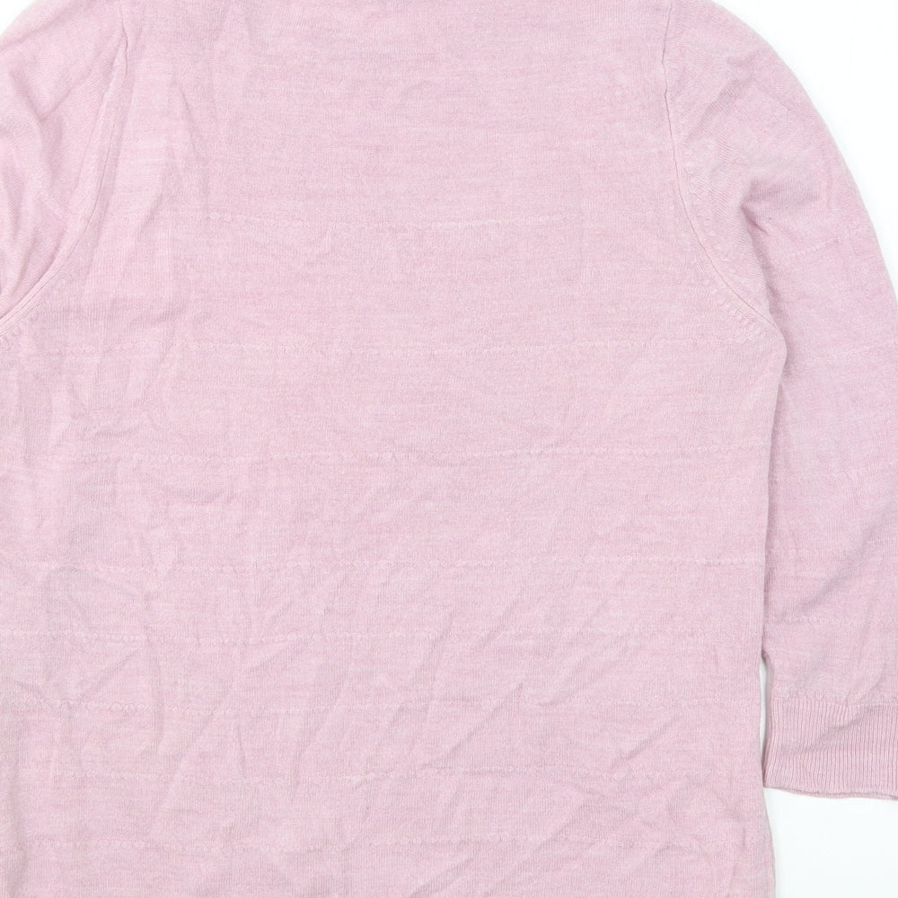 Womens UK Size 14 Marks and Spencer Pink Pullover Jumper