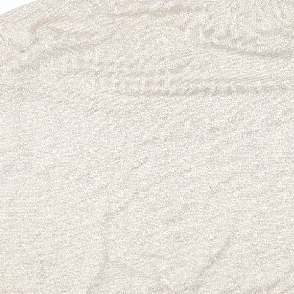 Atmopshere Womens Beige Round Neck Viscose Pullover Jumper Size 18