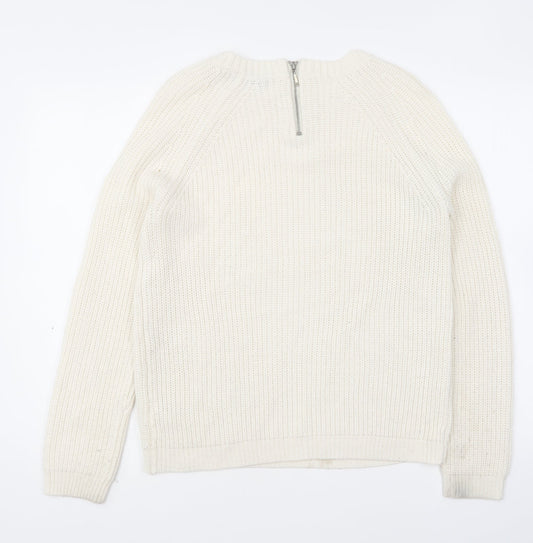 Womens UK Size 10 Dorothy Perkins Beige Pullover Jumper