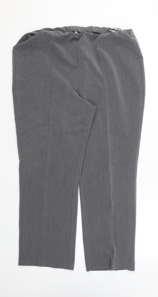 Womens UK Size 14 Bonmarché Regular Fit Grey Trousers