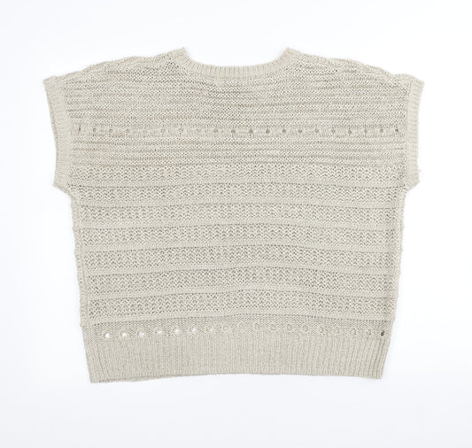 Womens UK Size M Wallis Beige Pullover Jumper