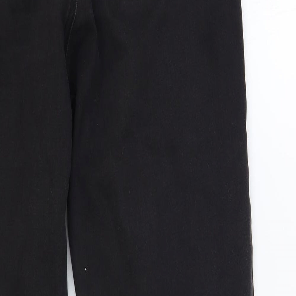 Denim Co. Womens Black Cotton Skinny Jeans Size 10 L30 in Regular Button