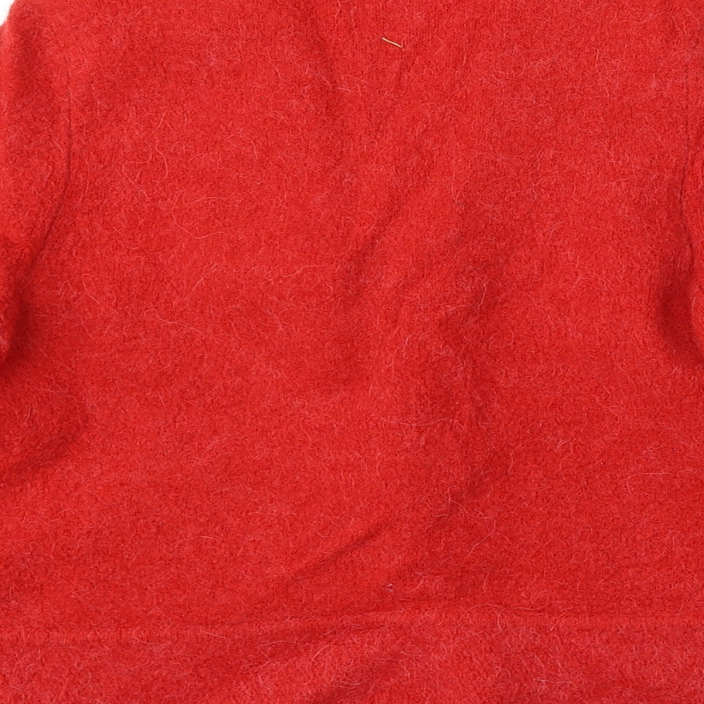 Womens UK Size S Inwear Red Cardigan Jumper