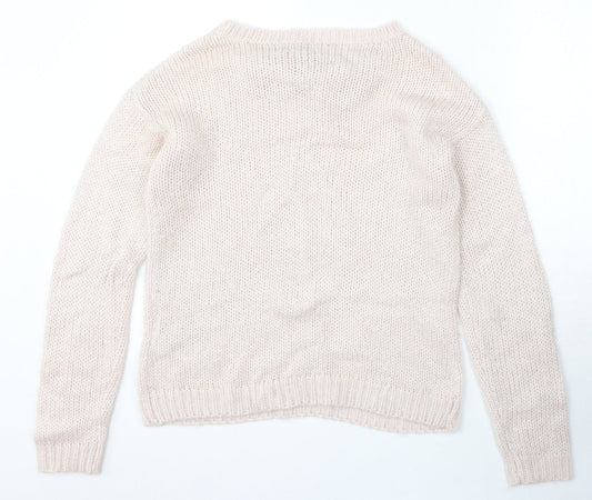 Womens UK Size 14 New Look Beige Pullover Jumper
