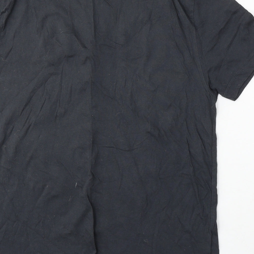 Urban Spirit Mens Grey Cotton T-Shirt Size M Round Neck - Who's the daddy