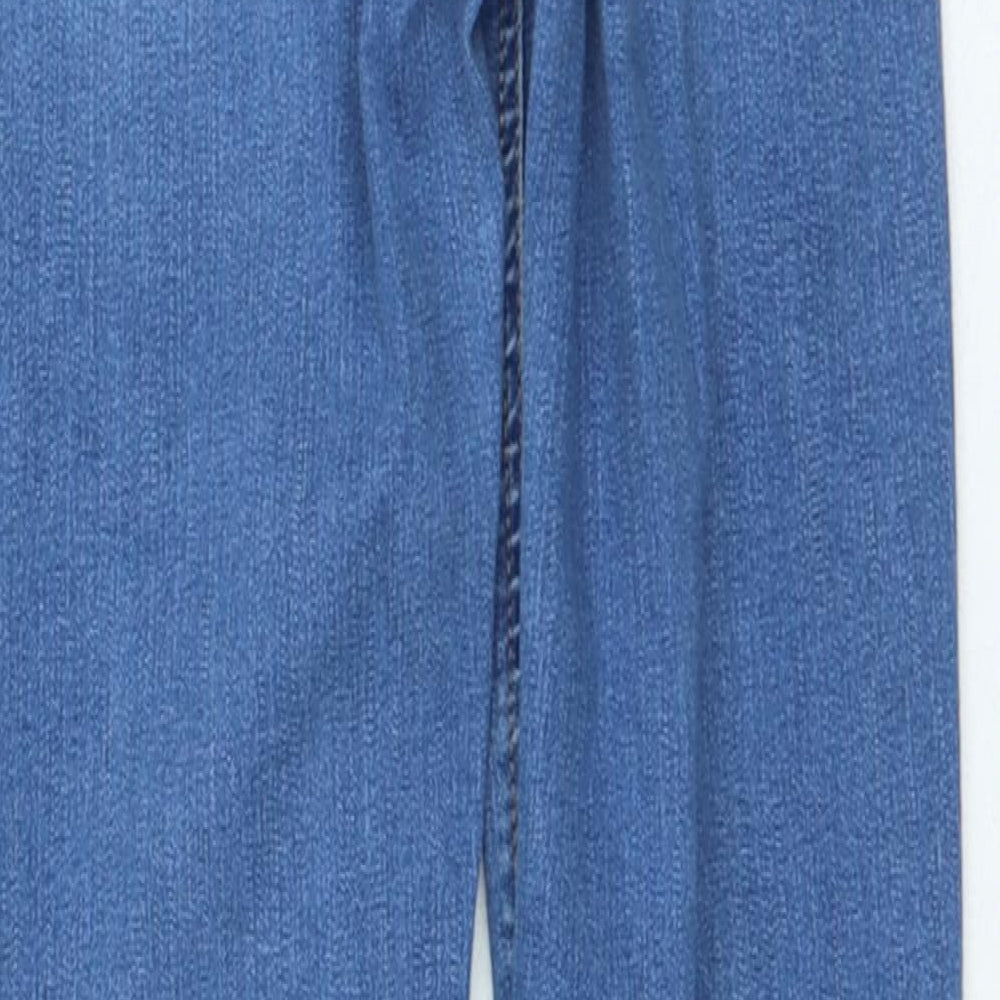 Topshop Womens Blue Cotton Skinny Jeans Size 26 in L26 in Regular Zip