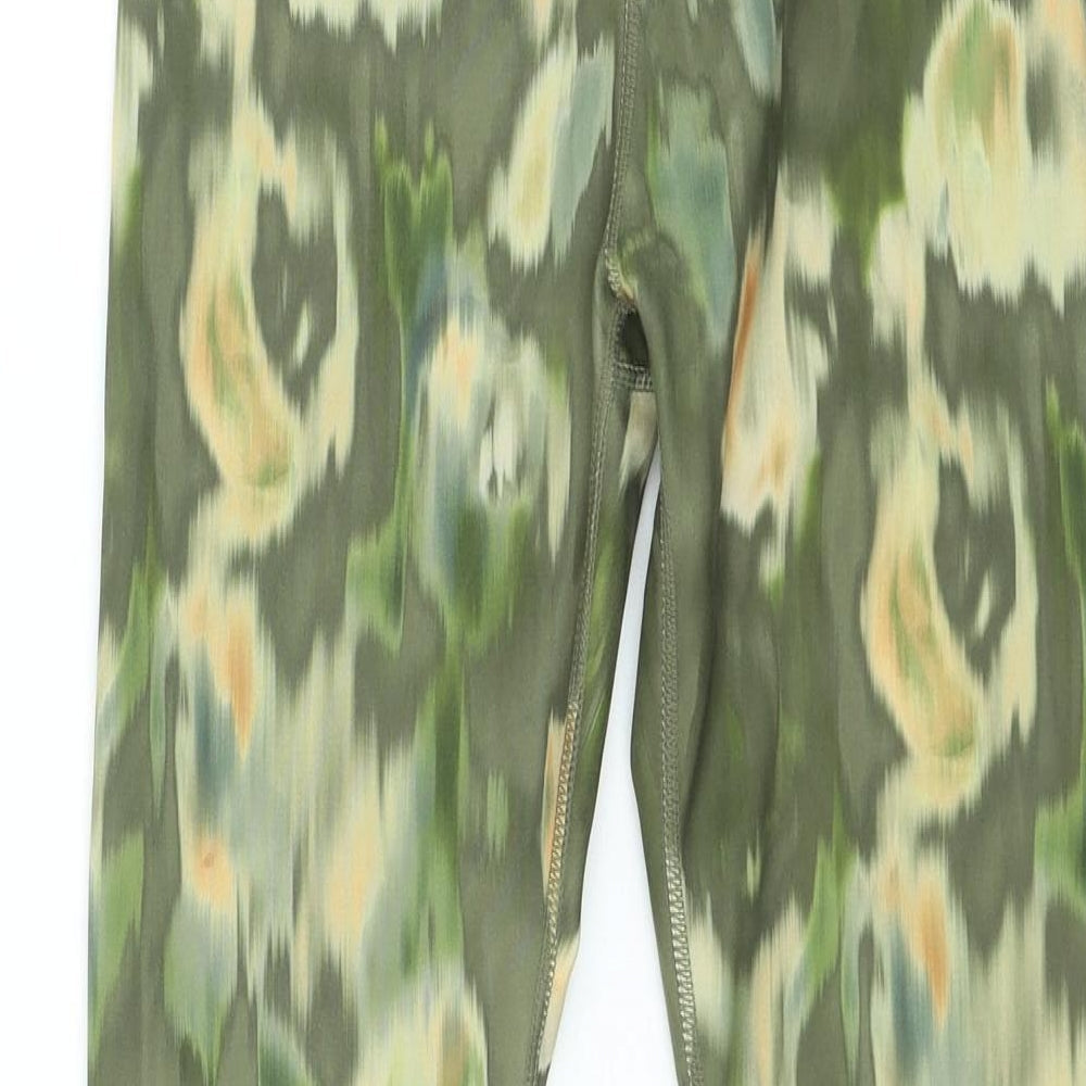 Womens UK Size XS Workout Jegging Green Leggings