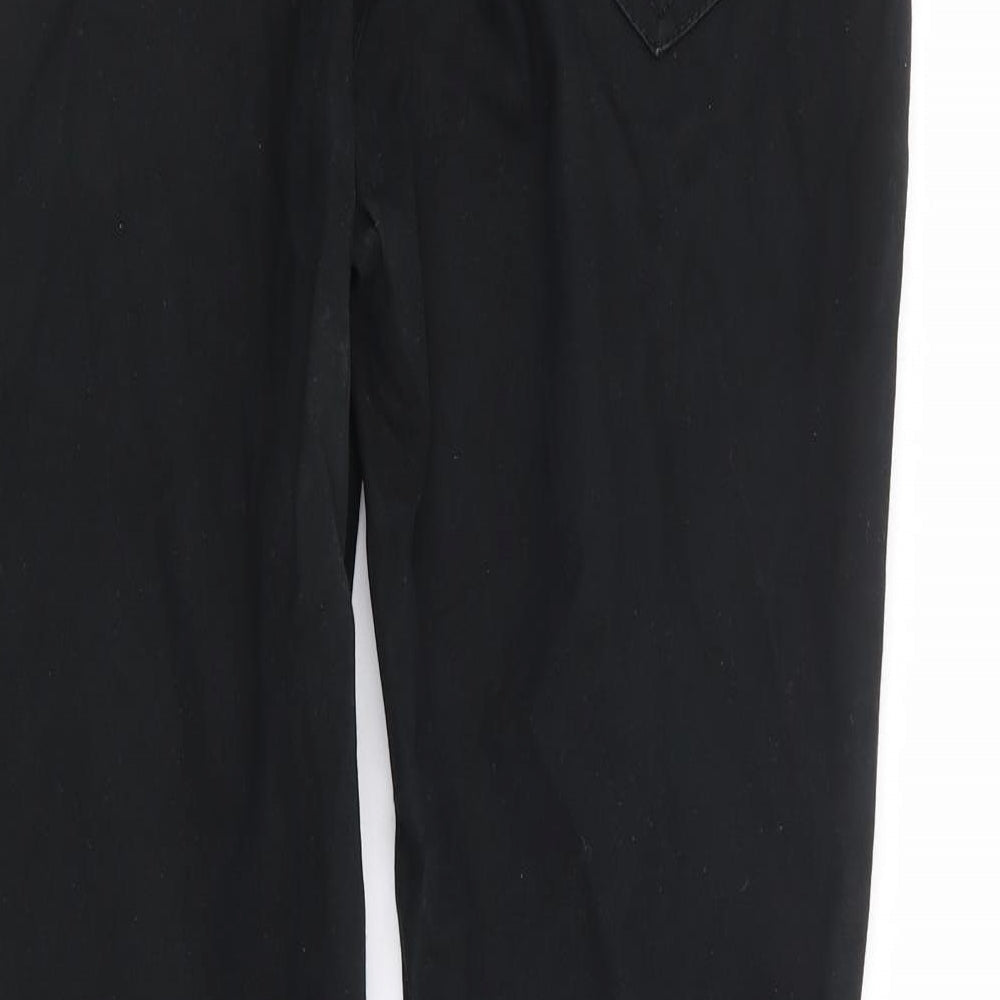 Dunnes Stores Womens Black Cotton Skinny Jeans Size 10 L29 in Regular Zip