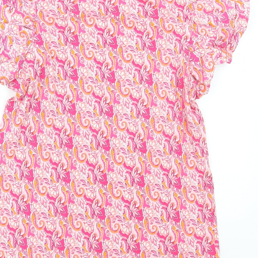 Womens UK Size M Savida Pink Basic T-Shirt