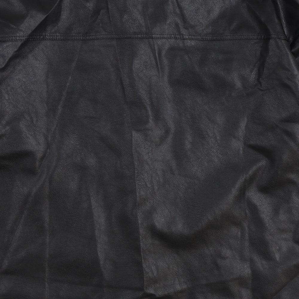 SheIn Mens Black Jacket Size XS Button