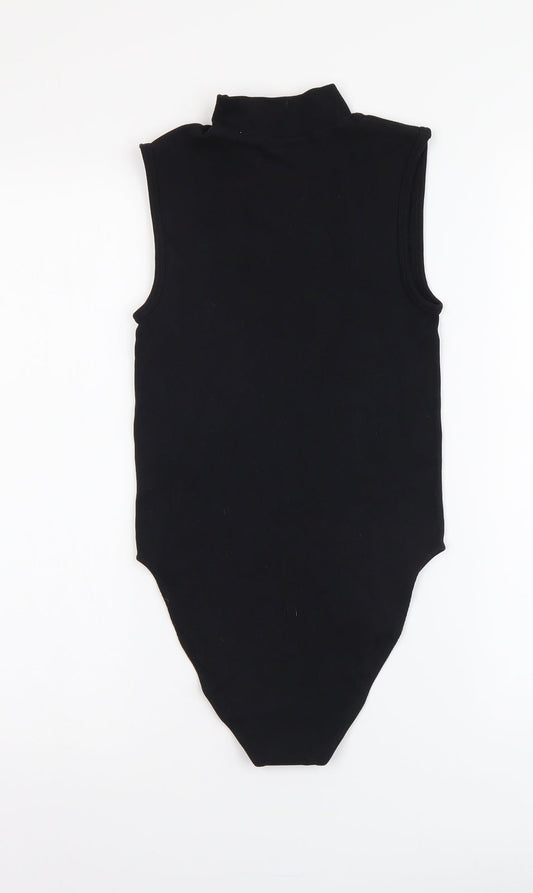 Primark Womens Black Nylon Bodysuit One-Piece Size XS Pullover
