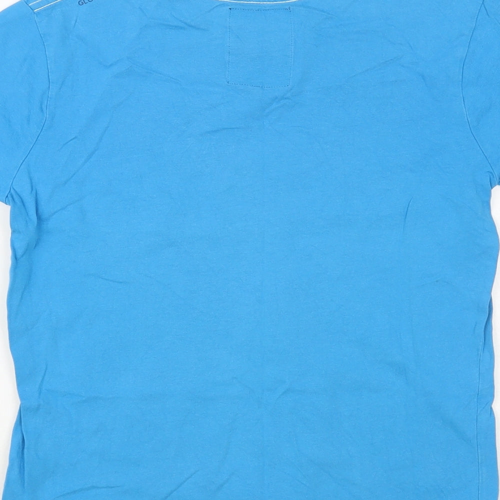 Ripstop Boys Blue Cotton Pullover T-Shirt Size 9-10 Years Crew Neck Pullover - Tiger