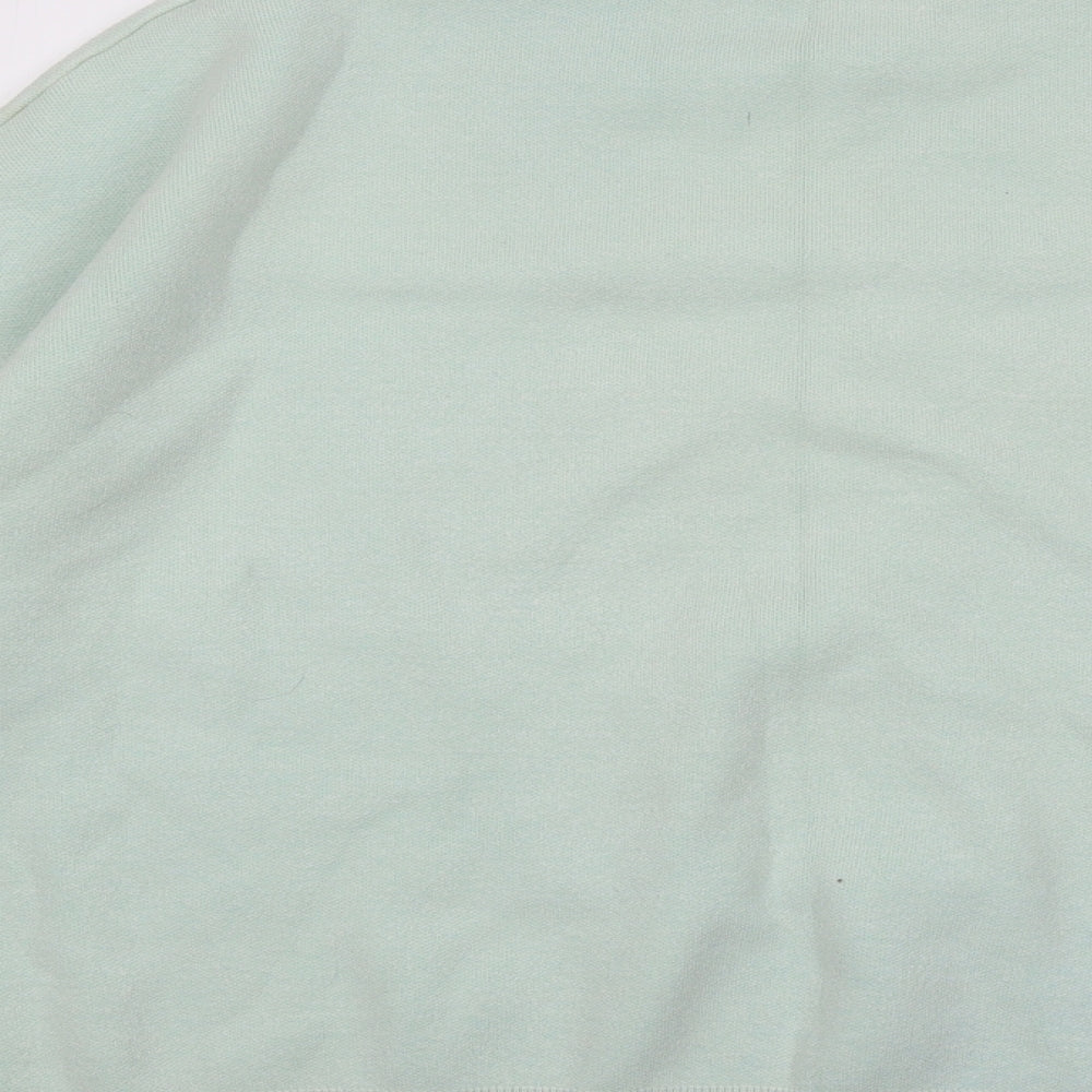 Mowey Womens Blue Mock Neck Viscose Pullover Jumper Size XL - Lips