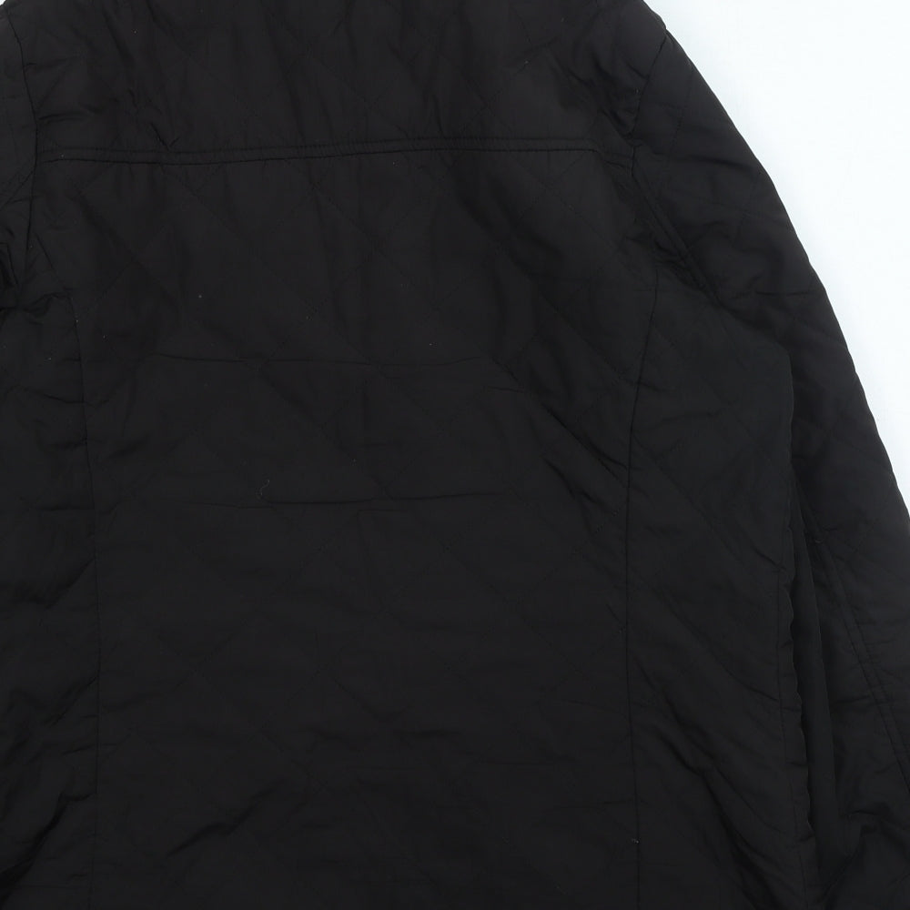 Womens UK Size 14 Dorothy Perkins Black Rain Coat