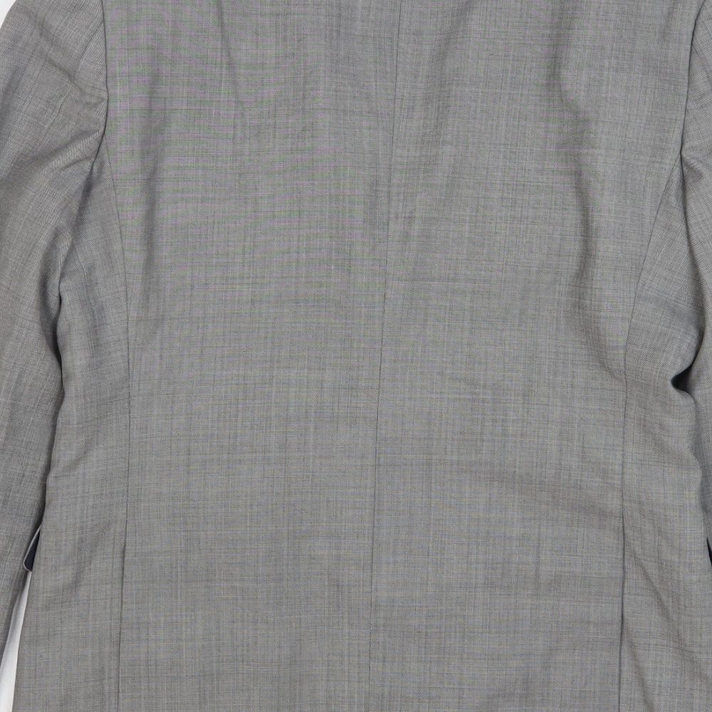 Mens UK Size 36 Topman Regular Grey Suit Jacket