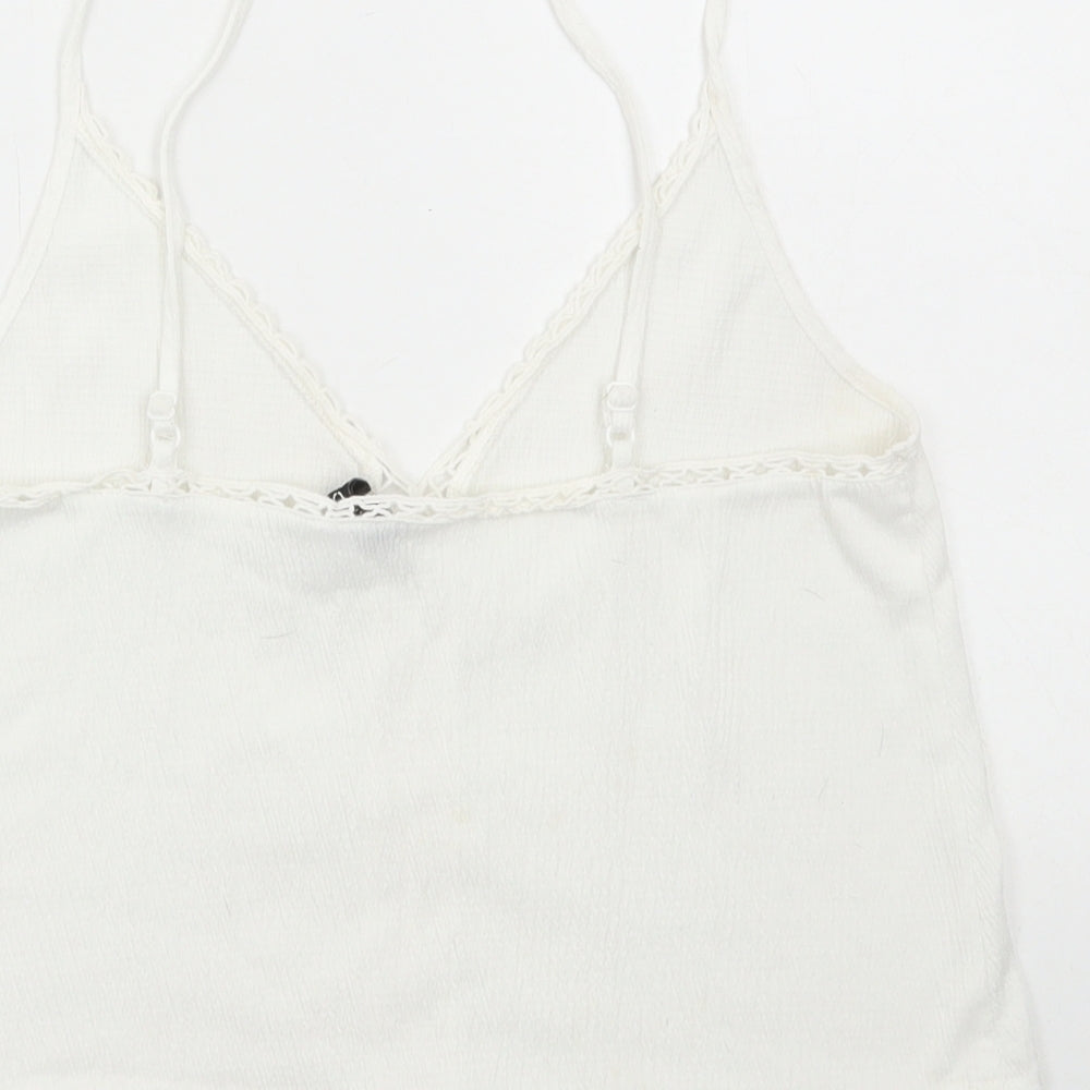 Womens UK Size XS Divided by H&M White Camisole Tank