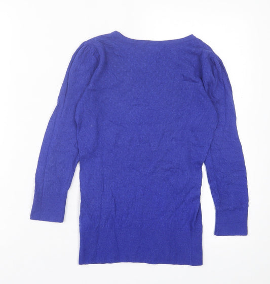 Womens UK Size XS H&M Blue Pullover Jumper