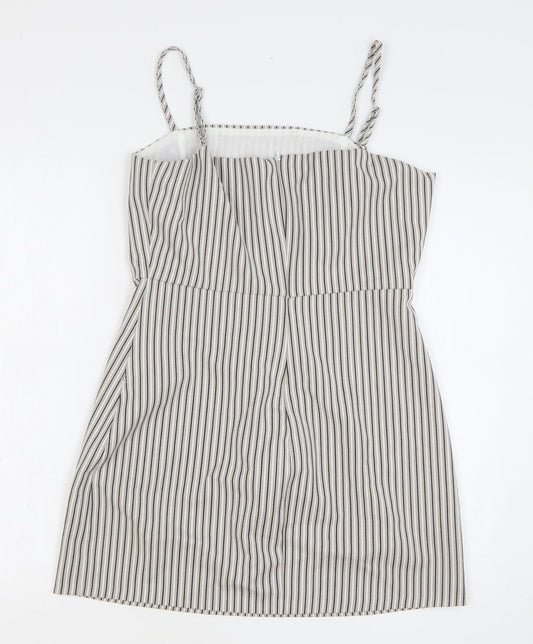 Womens UK Size L Pull&Bear Grey Camisole Tank