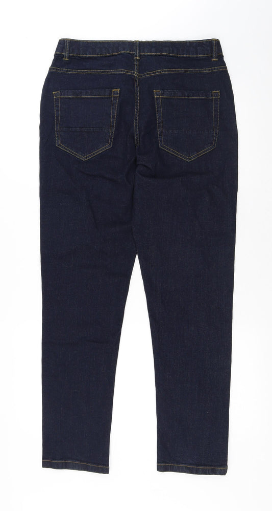 Denim 365 Mens Blue Cotton Straight Jeans Size 32 in L29 in Regular Button