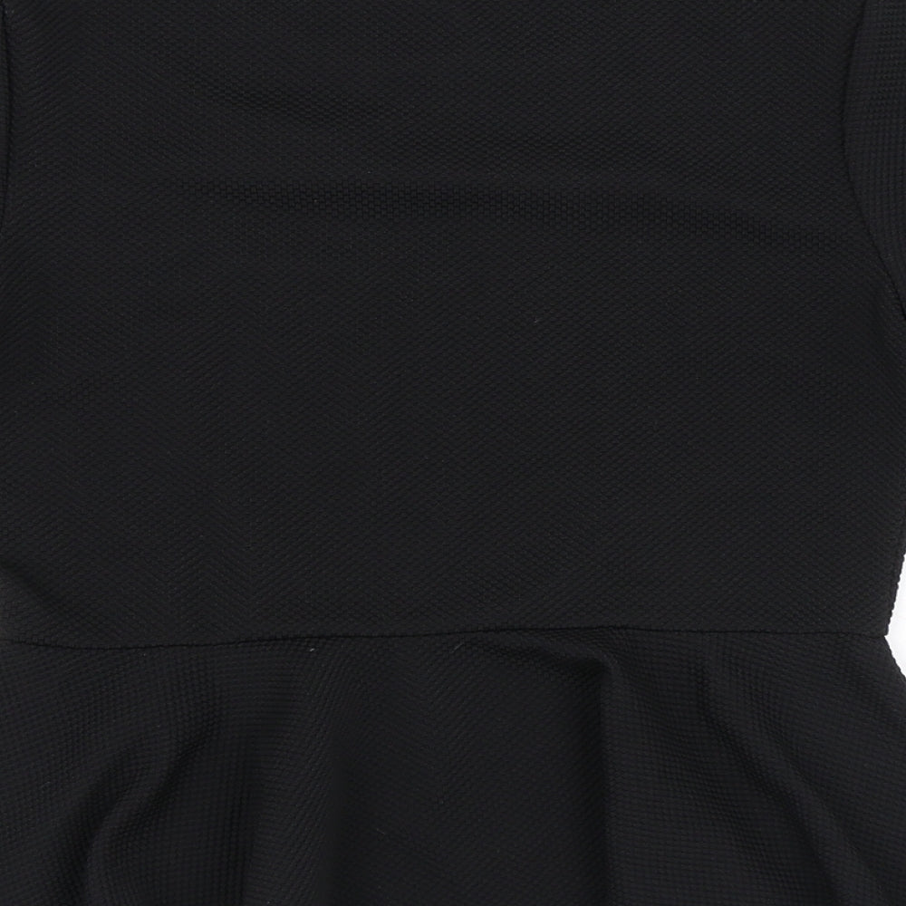 Womens UK Size S H&M Black Basic Blouse