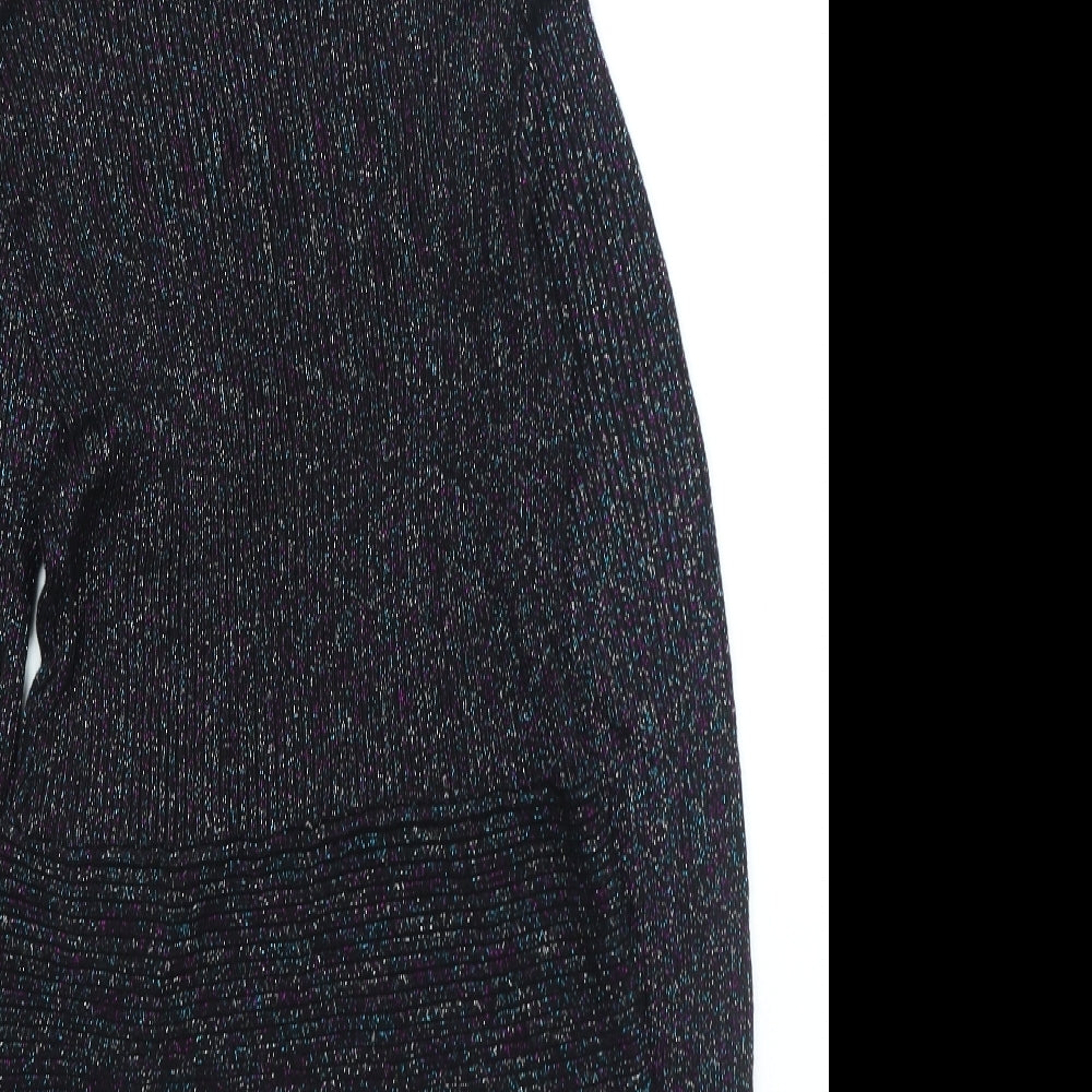 Body Flirt Womens Black V-Neck Viscose Pullover Jumper Size S