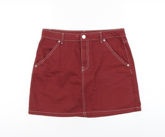 Womens UK Size M H&M Mini Denim Skirt