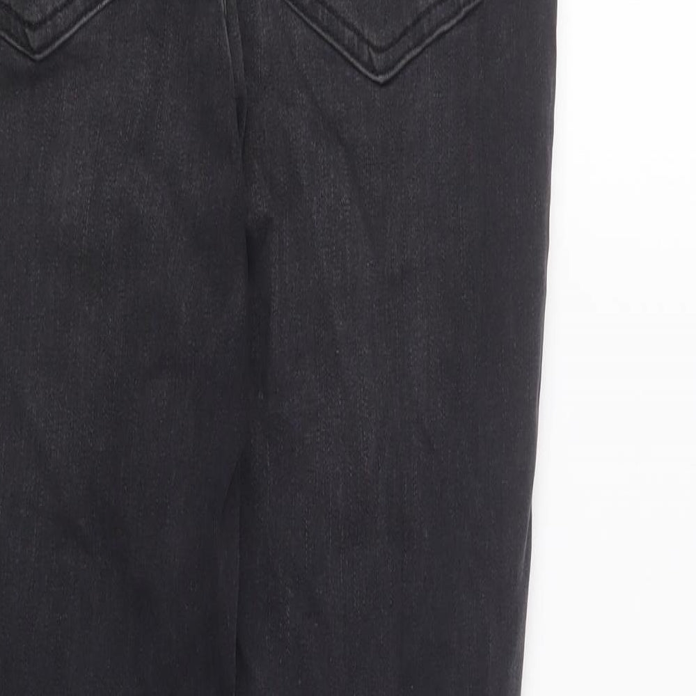 F&F Womens Black Cotton Skinny Jeans Size 10 L23 in Regular Button