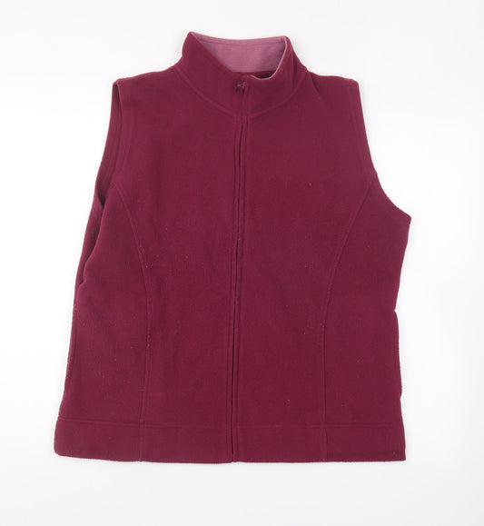 Womens UK Size L Isle Essentials Pink Gilet