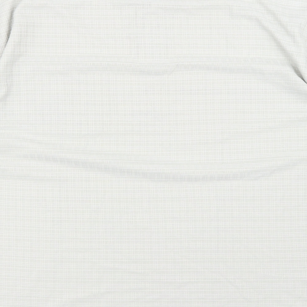 Vicky Lee Mens Green Plaid Polyester T-Shirt Size XLT Collared