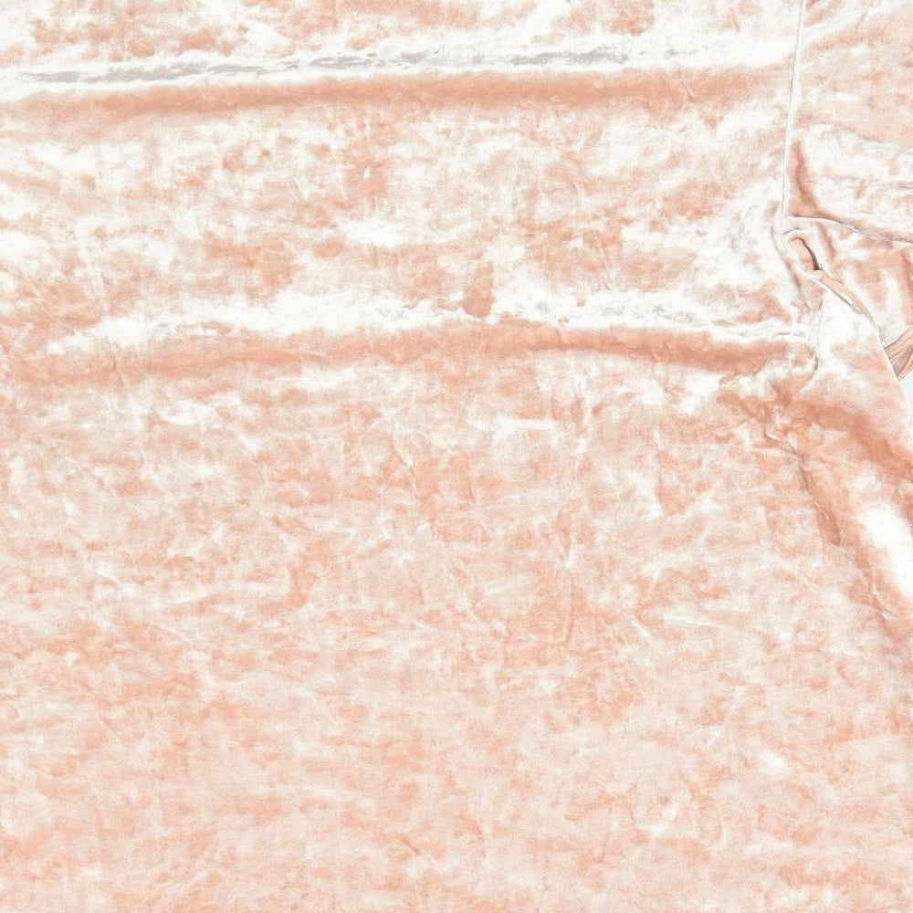 Womens UK Size 14 New Look Pink Basic Blouse