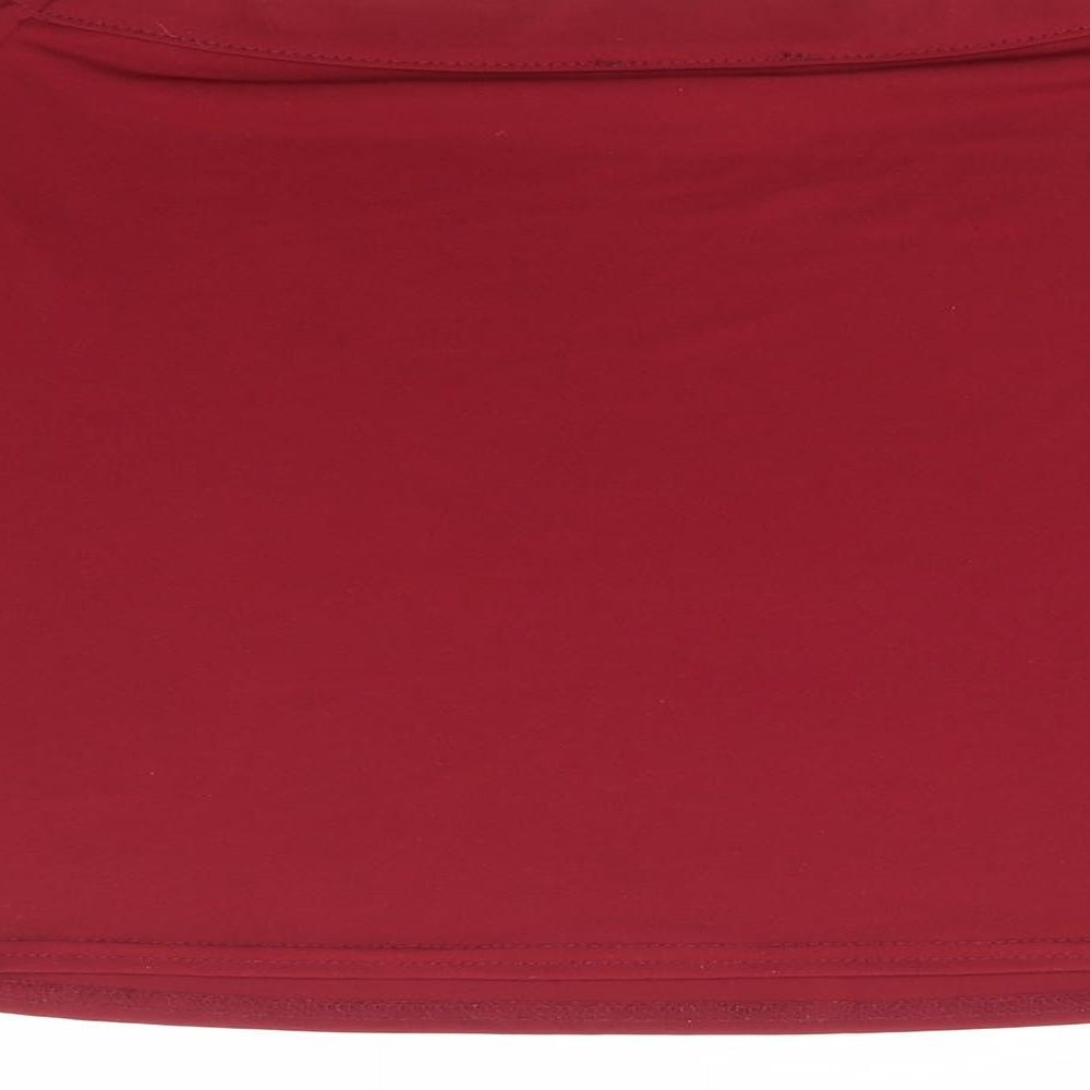 Womens UK Size 12 New Look Red Basic T-Shirt