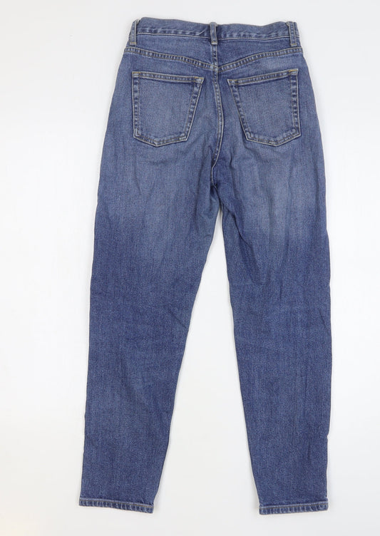 Gap Mens Blue Cotton Straight Jeans Size 24 in L27 in Regular Button