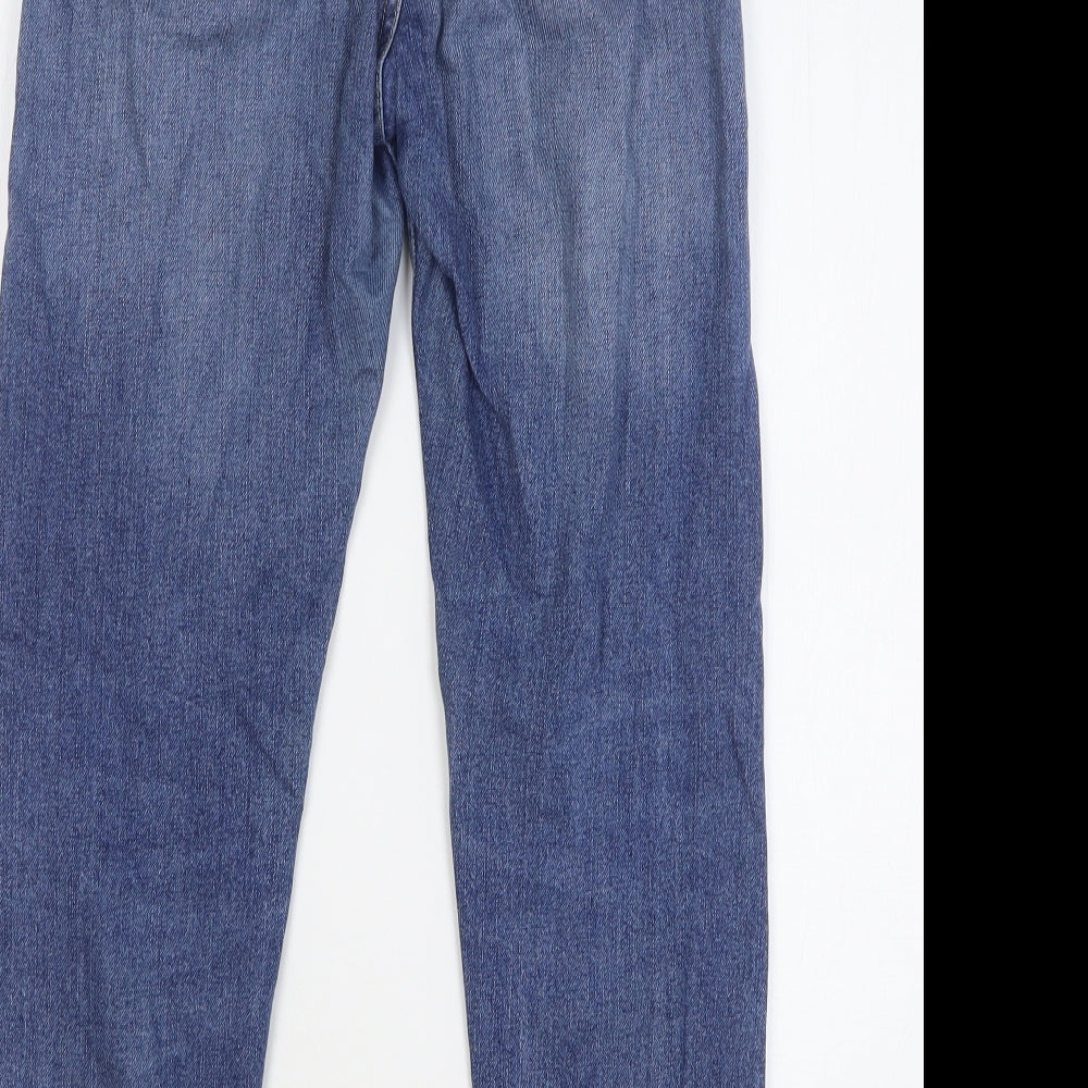 Gap Mens Blue Cotton Straight Jeans Size 24 in L27 in Regular Button