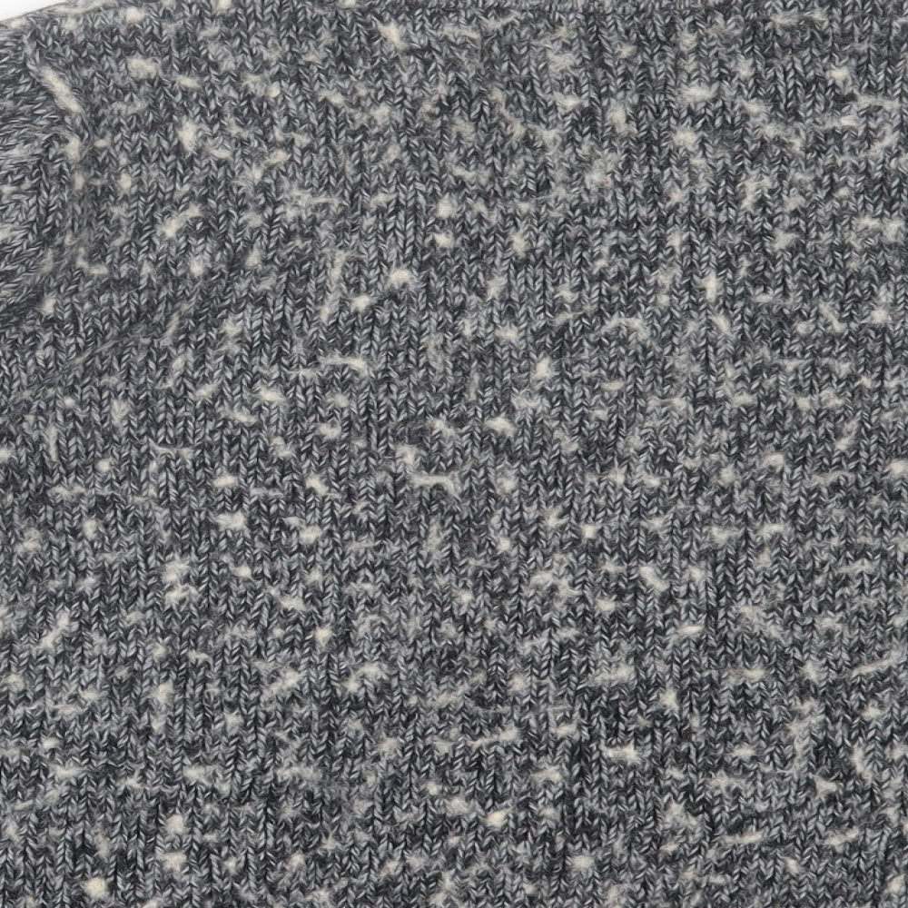 Womens UK Size 14 Maine Grey Cardigan Jumper