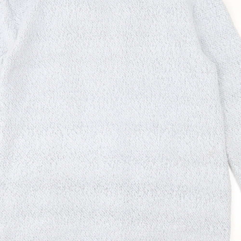 George Womens Blue V-Neck Polyester Cardigan Jumper Size 10