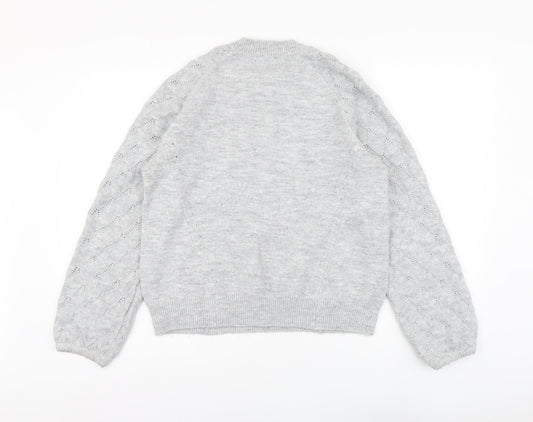 Womens UK Size M Oasis Grey Pullover Jumper