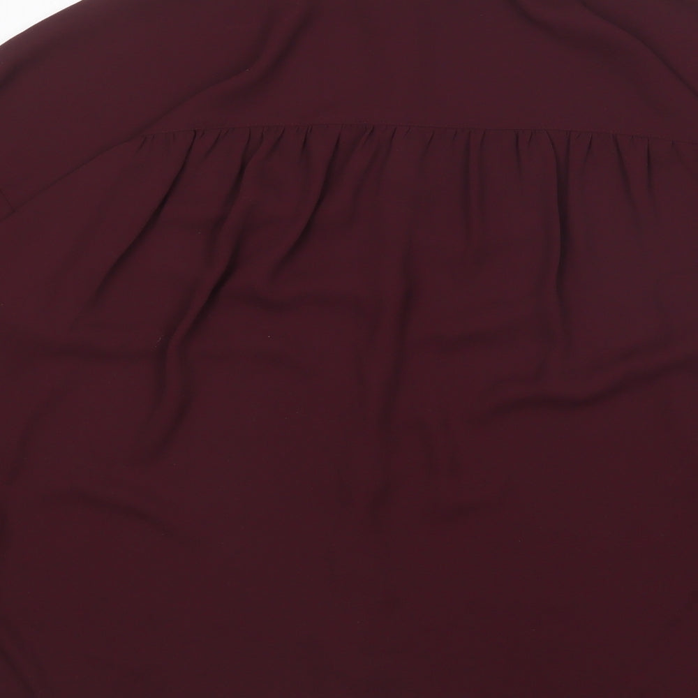 Womens UK Size 12 Warehouse Purple Basic Blouse