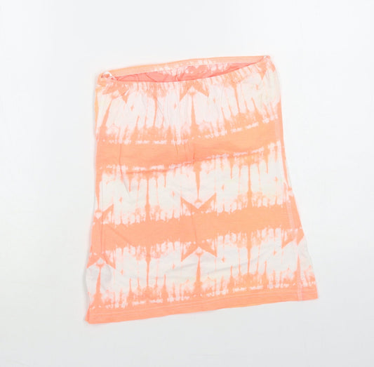 Womens UK Size 6 New Look Orange Basic Tank