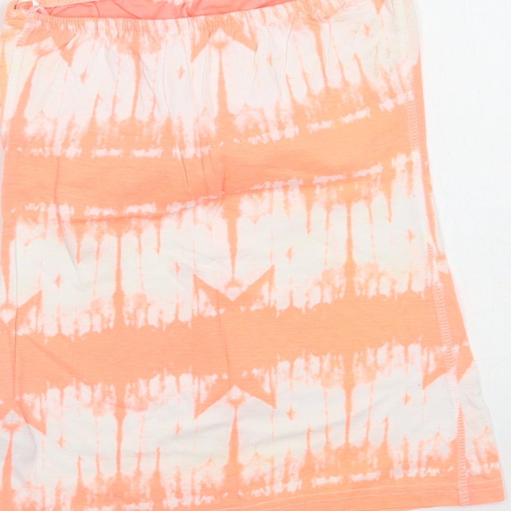 Womens UK Size 6 New Look Orange Basic Tank