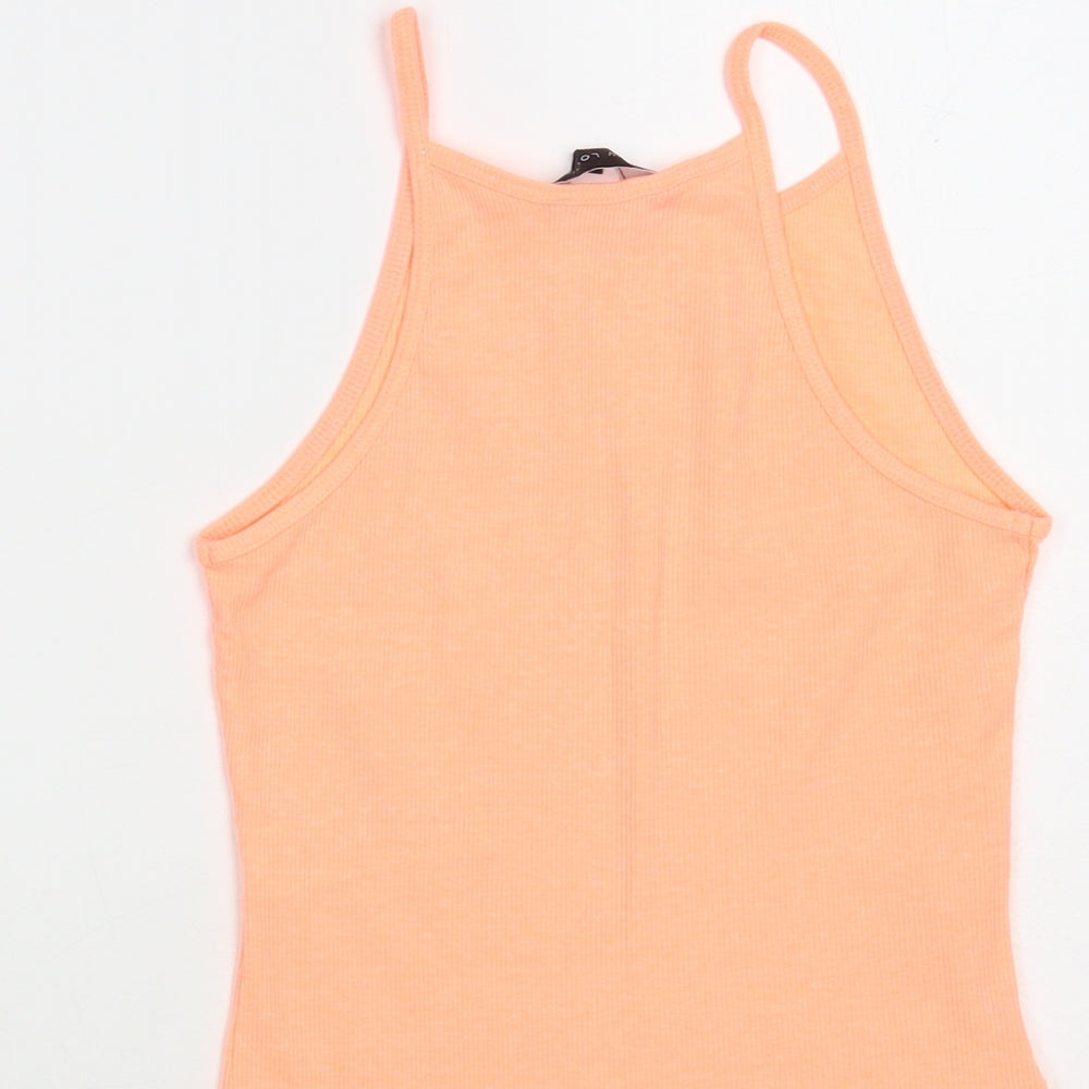 Womens UK Size 8 New Look Orange Camisole Tank