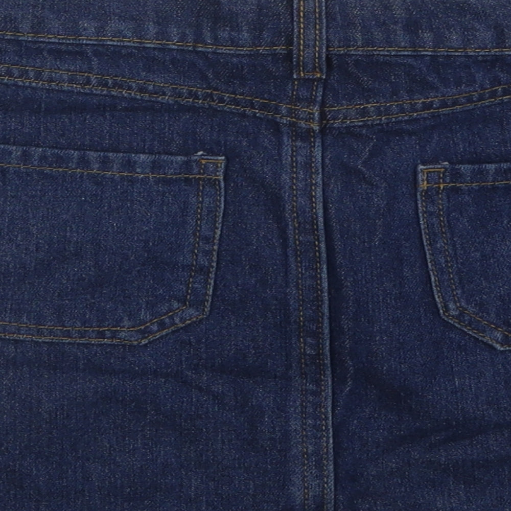 Diamonds Girls Blue Cotton A-Line Skirt Size 8 Years Regular Button