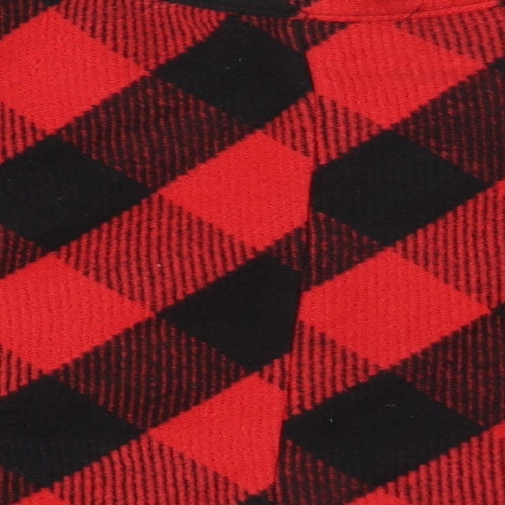 Hollister Womens Multicoloured Plaid Polyester Skater Skirt Size XS Zip