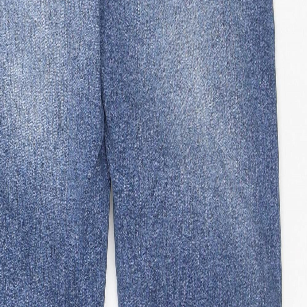 Boohoo Mens Blue Polyester Skinny Jeans Size 28 in L29 in Regular Button