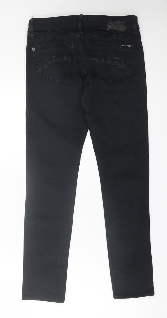Womens UK Size 28 in Mavi Regular Fit Skinny Black Jeans