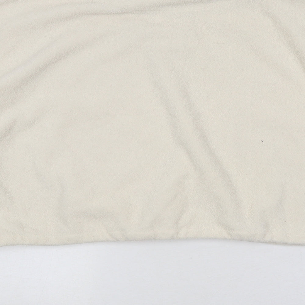 Brave Soul Womens Beige Polyester Pullover Sweatshirt Size L Zip