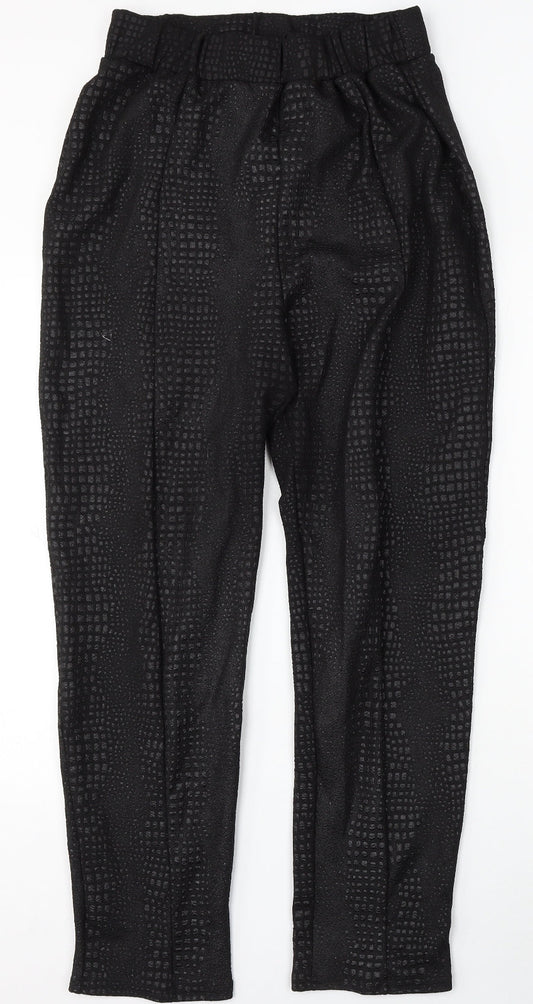 Womens UK Size 16 I SAW IT FIRST Regular Fit Black Trousers